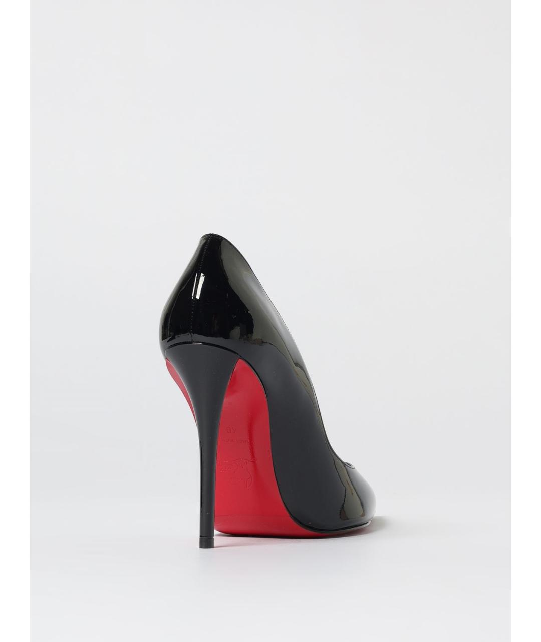 CHRISTIAN LOUBOUTIN Черные туфли из лакированной кожи, фото 3