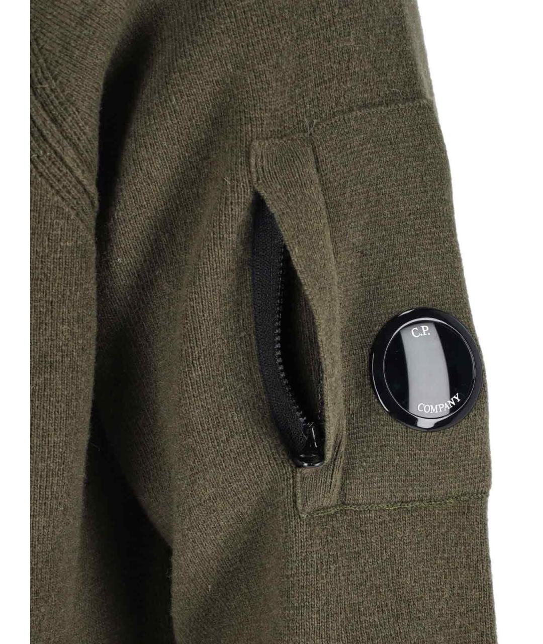 CP COMPANY Зеленый шерстяной джемпер / свитер, фото 3