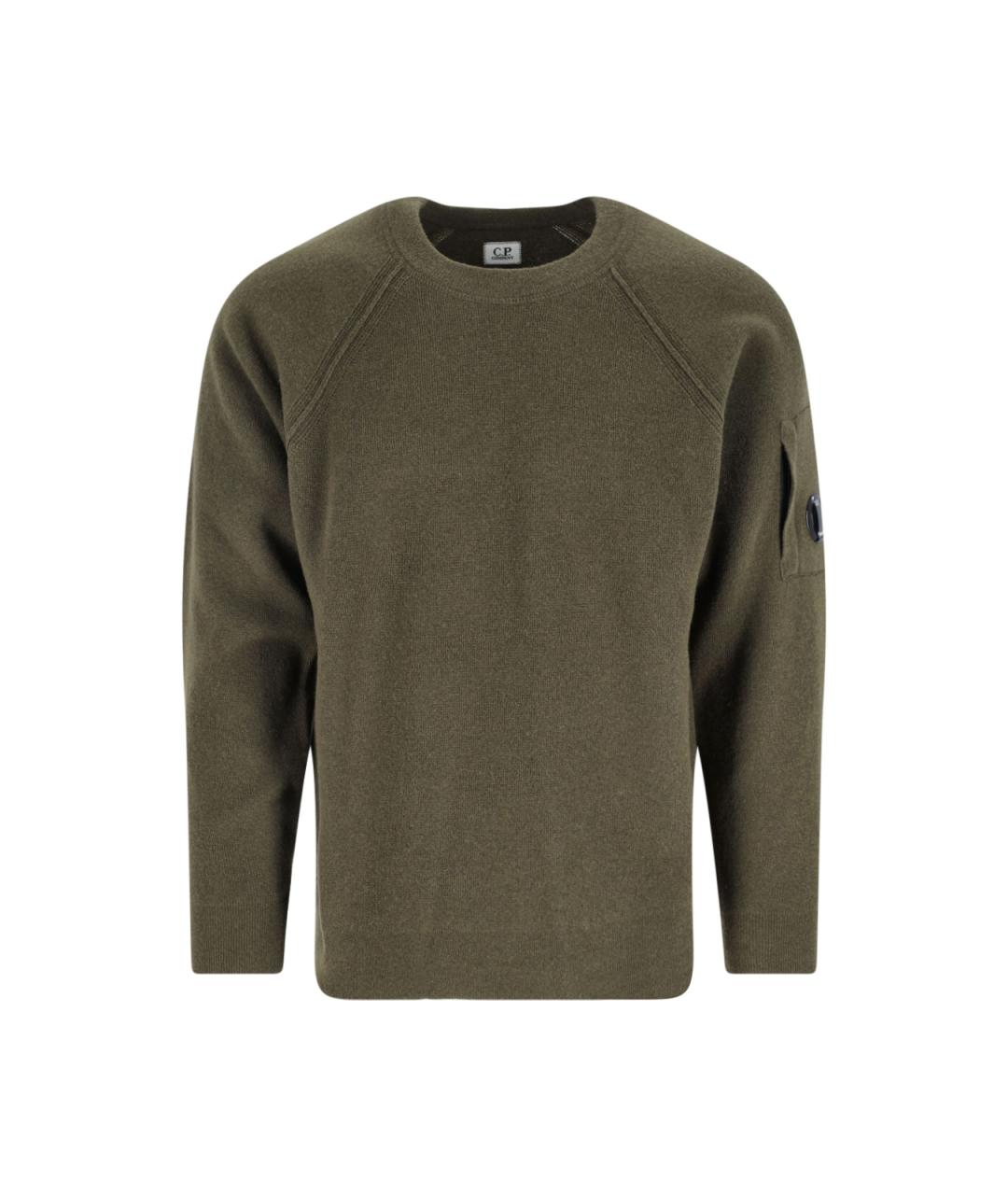 CP COMPANY Зеленый шерстяной джемпер / свитер, фото 1