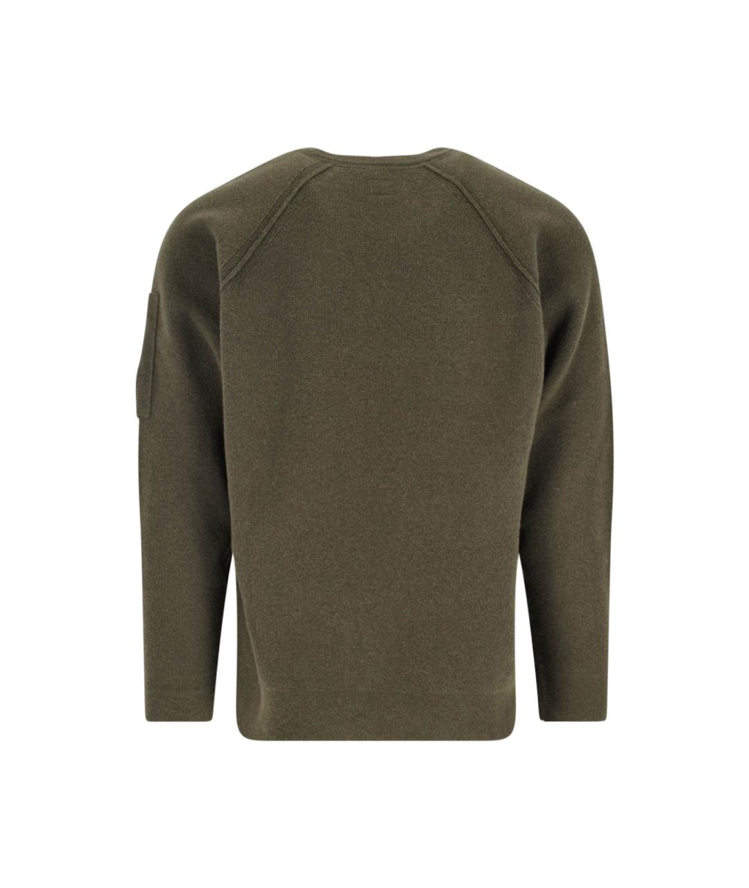 CP COMPANY Зеленый шерстяной джемпер / свитер, фото 2
