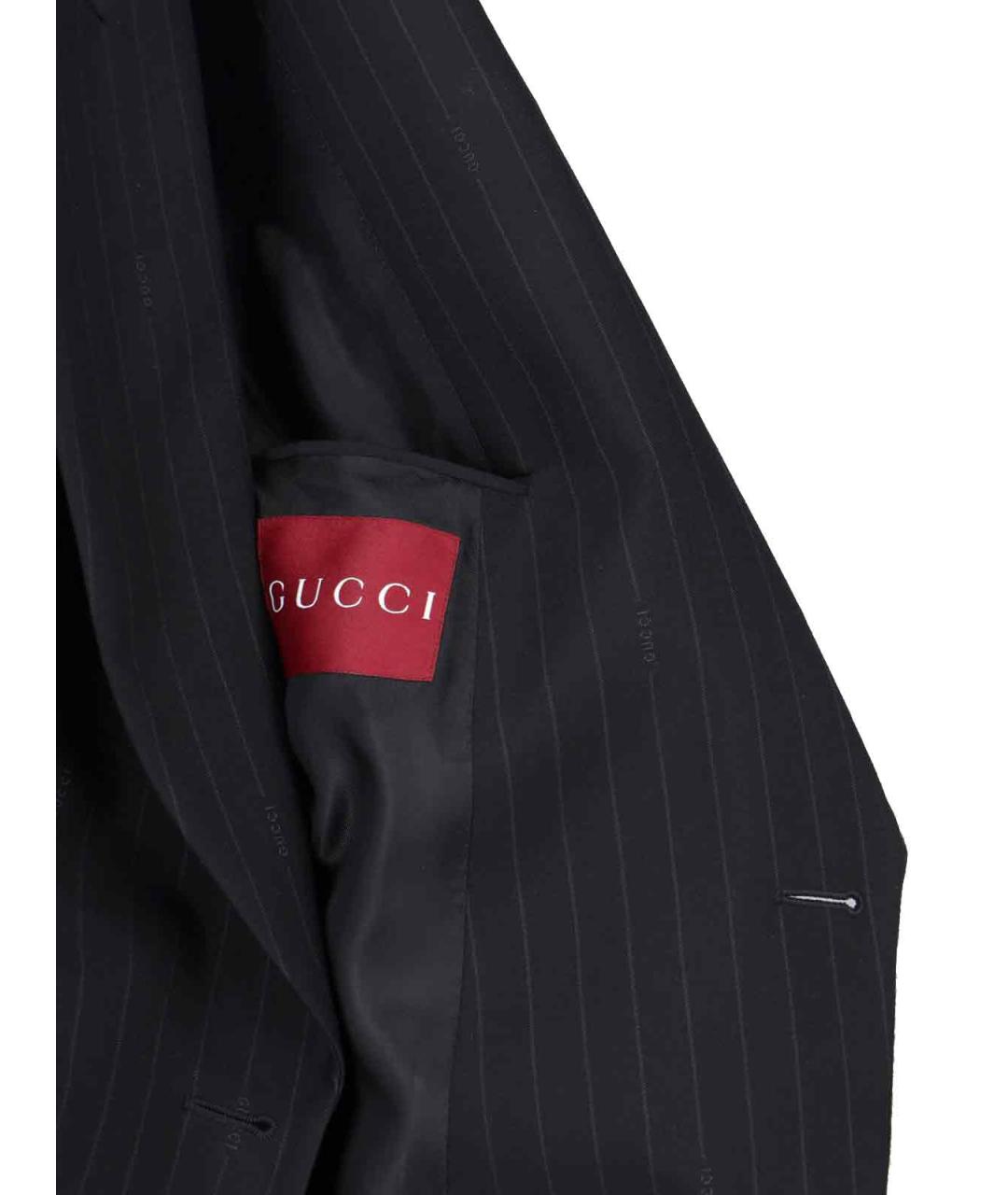 GUCCI Черный шерстяной жакет/пиджак, фото 5