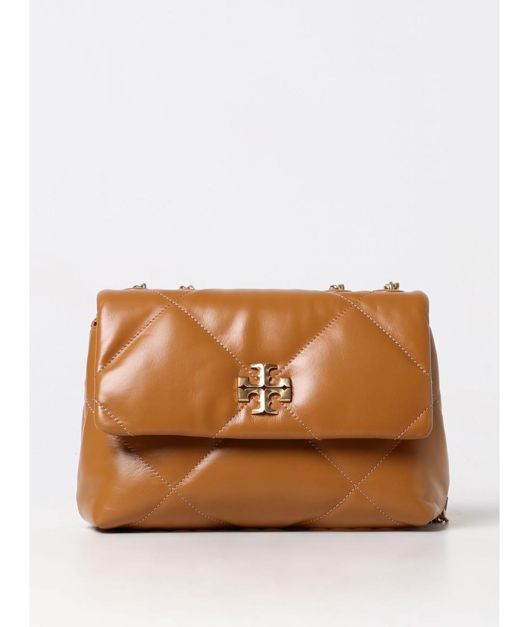 TORY BURCH Коричневая кожаная сумка через плечо, фото 4