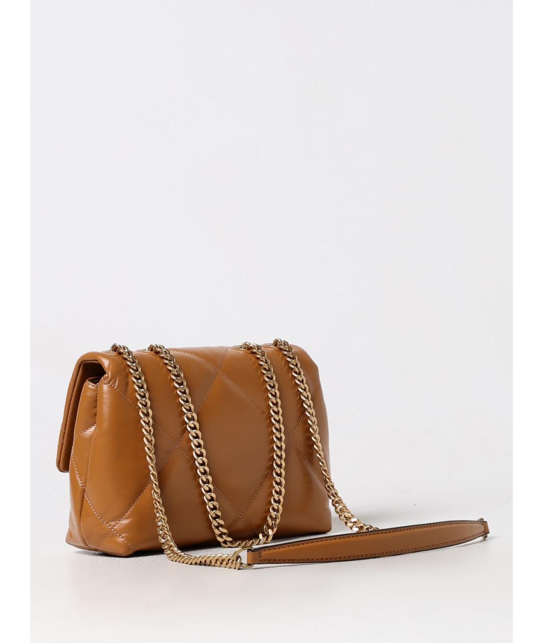TORY BURCH Коричневая кожаная сумка через плечо, фото 2