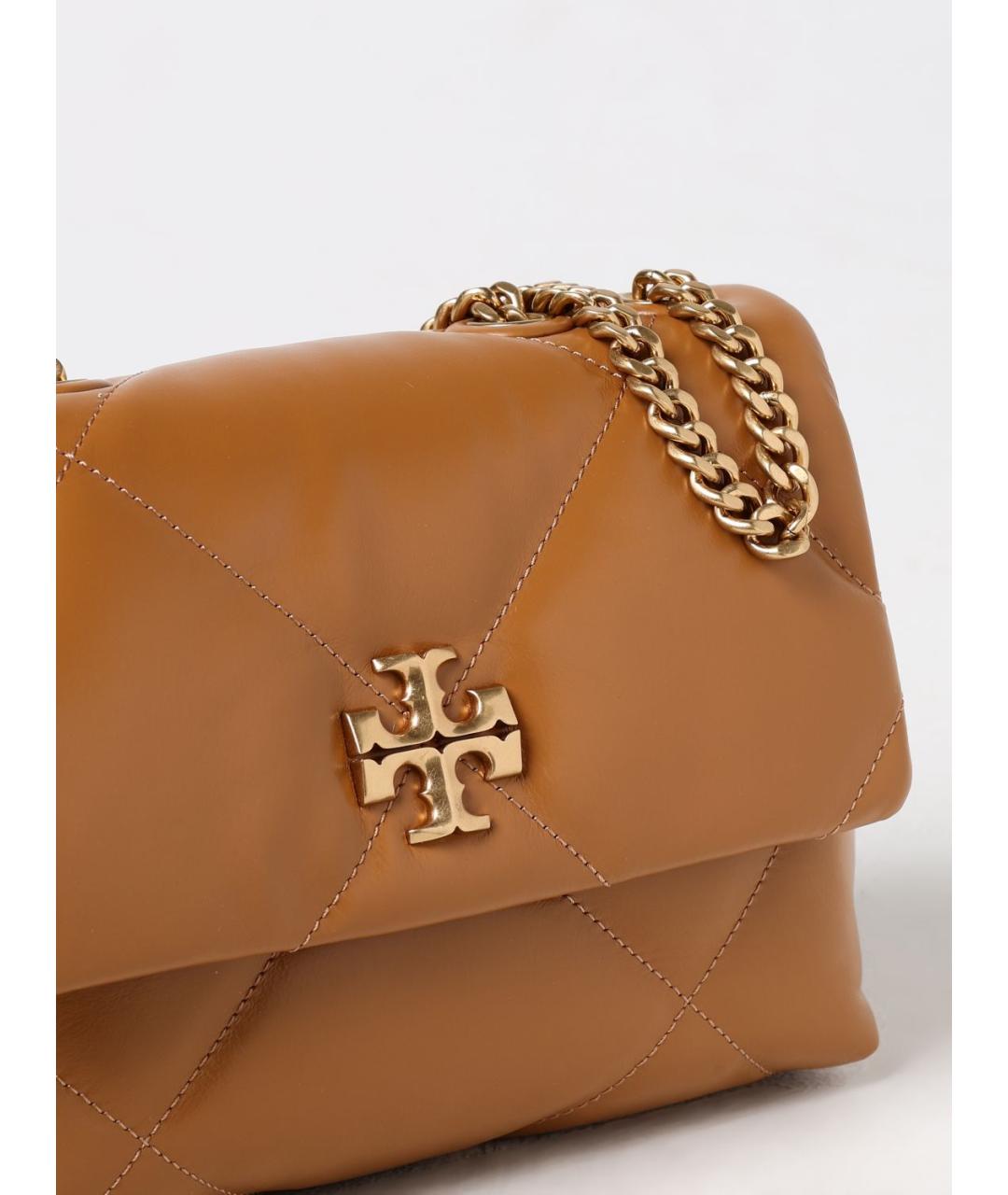 TORY BURCH Коричневая кожаная сумка через плечо, фото 3