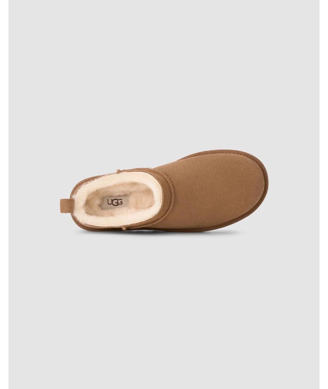 UGG AUSTRALIA Коричневые замшевые ботинки, фото 5
