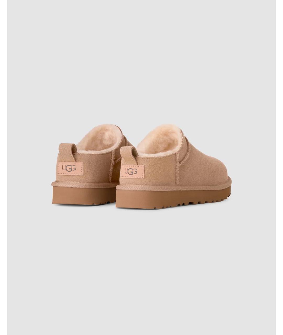 UGG AUSTRALIA Бежевые замшевые ботинки, фото 4
