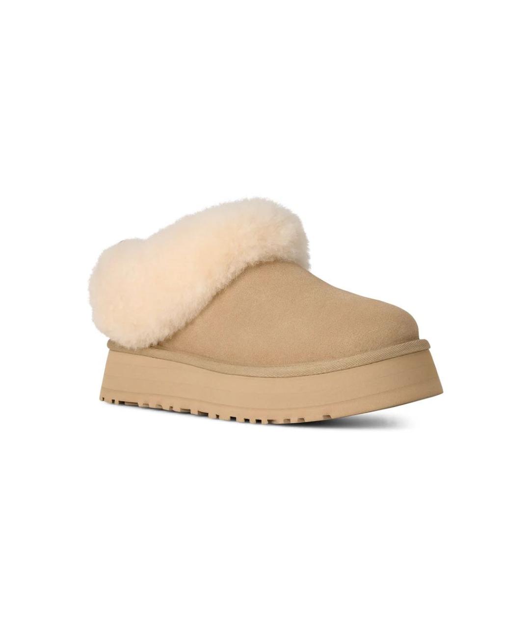 UGG AUSTRALIA Бежевые замшевые ботинки, фото 2
