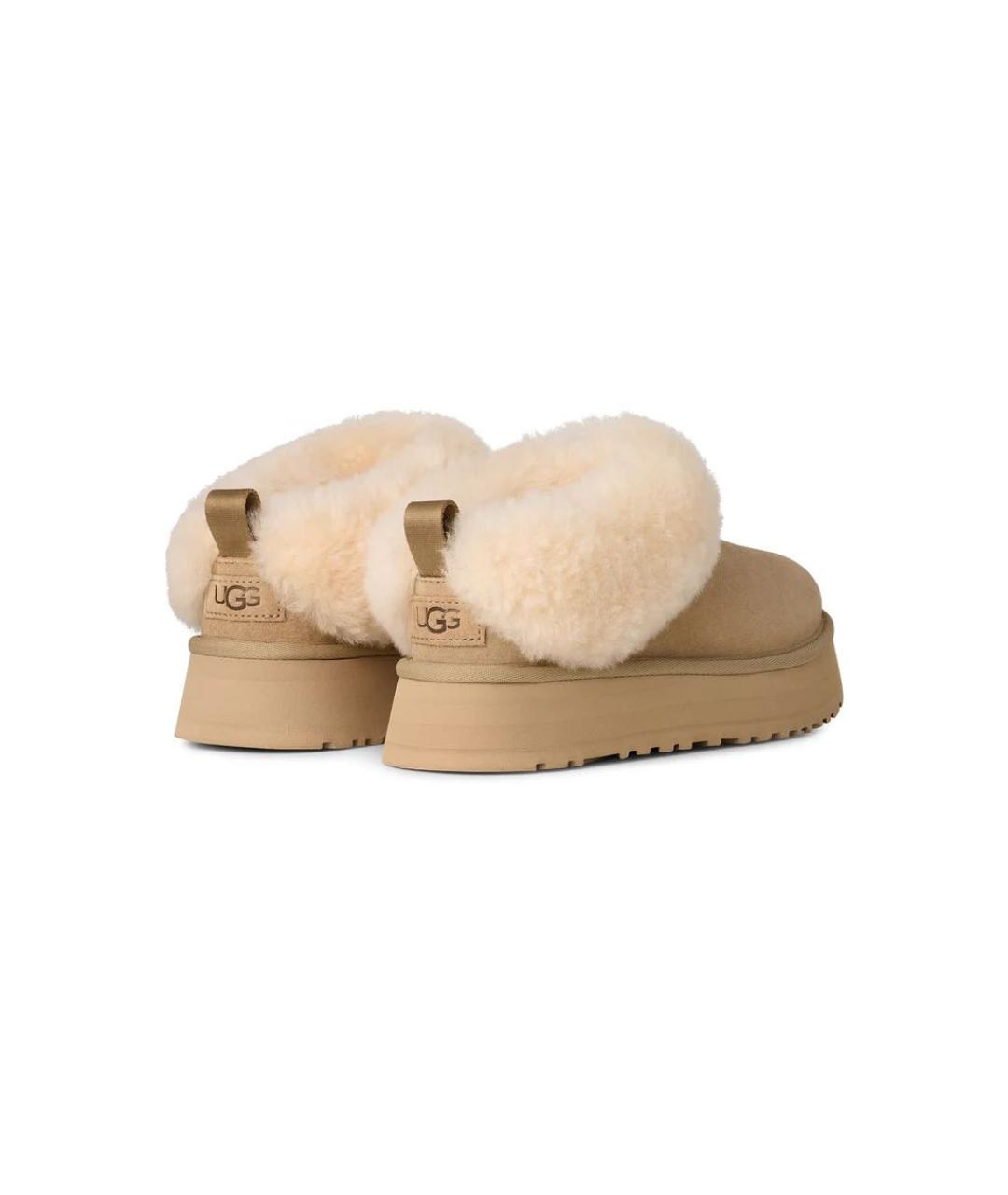 UGG AUSTRALIA Бежевые замшевые ботинки, фото 4