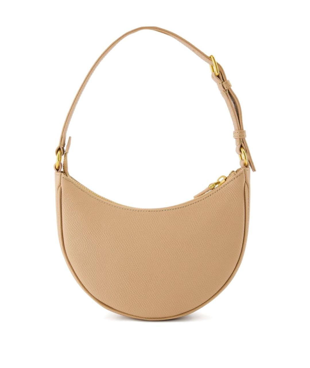 VALENTINO Бежевая кожаная сумка через плечо, фото 2