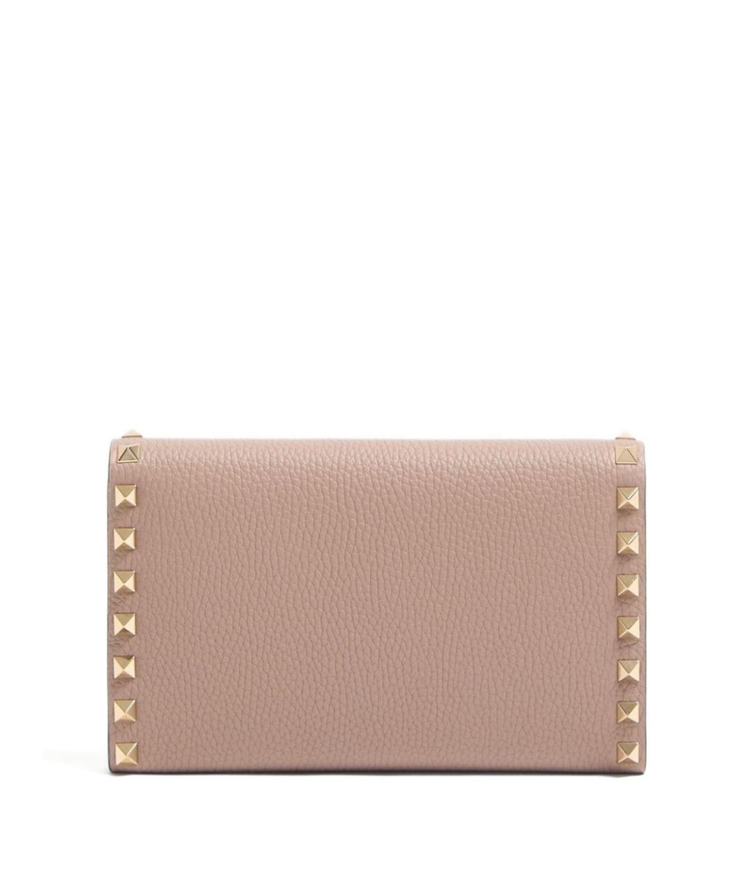 VALENTINO Розовая кожаная сумка через плечо, фото 2