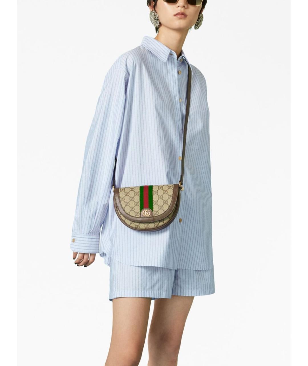 GUCCI Коричневая сумка через плечо, фото 2