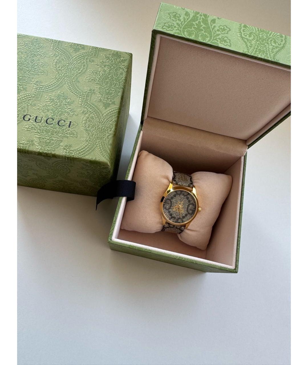 GUCCI Золотые позолоченные часы, фото 7