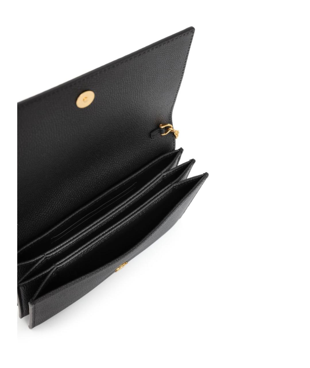 VALENTINO Черная кожаная сумка через плечо, фото 3