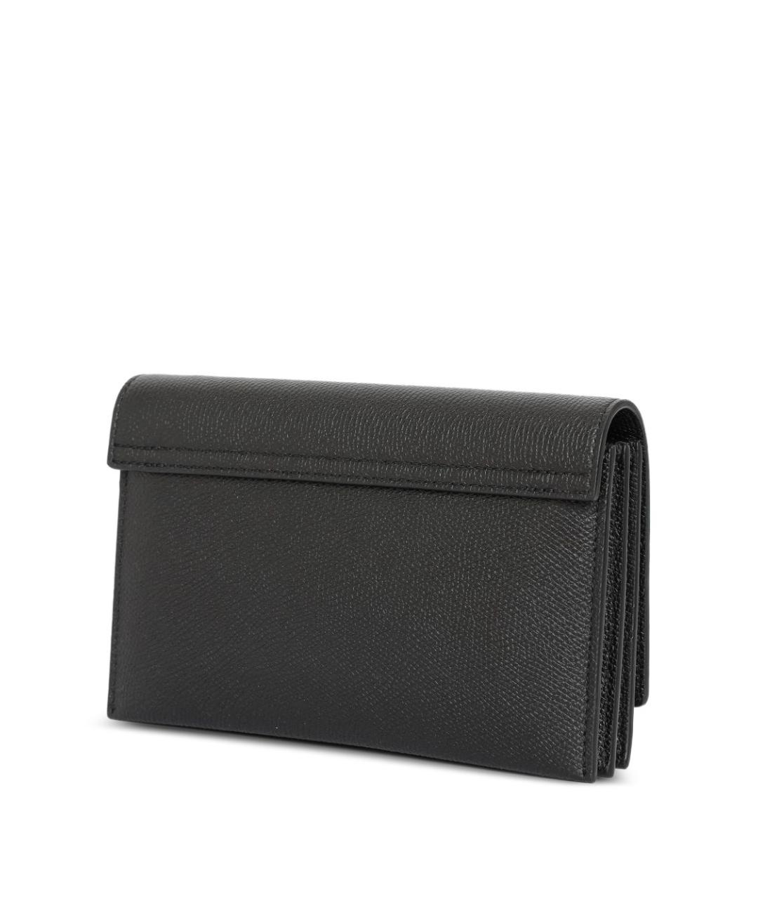 VALENTINO Черная кожаная сумка через плечо, фото 4