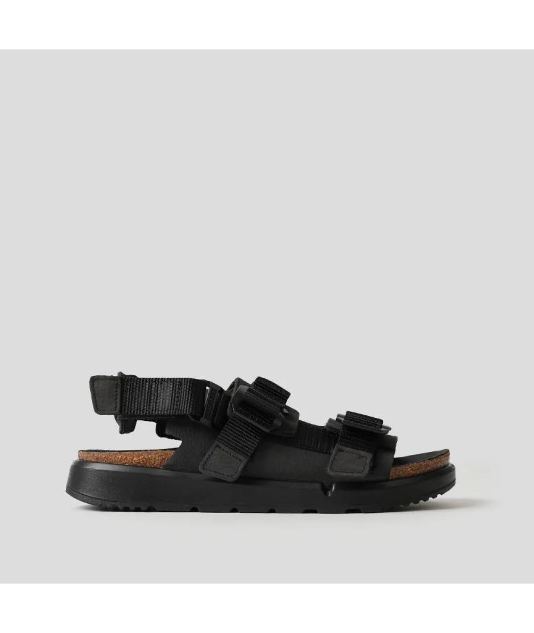 BIRKENSTOCK Черные кожаные сандалии, фото 6