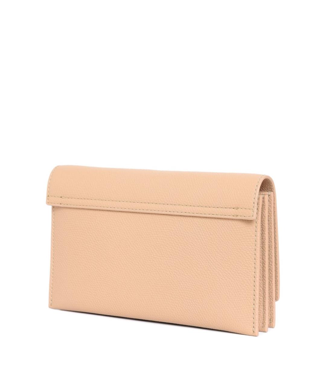 VALENTINO Бежевая кожаная сумка через плечо, фото 3