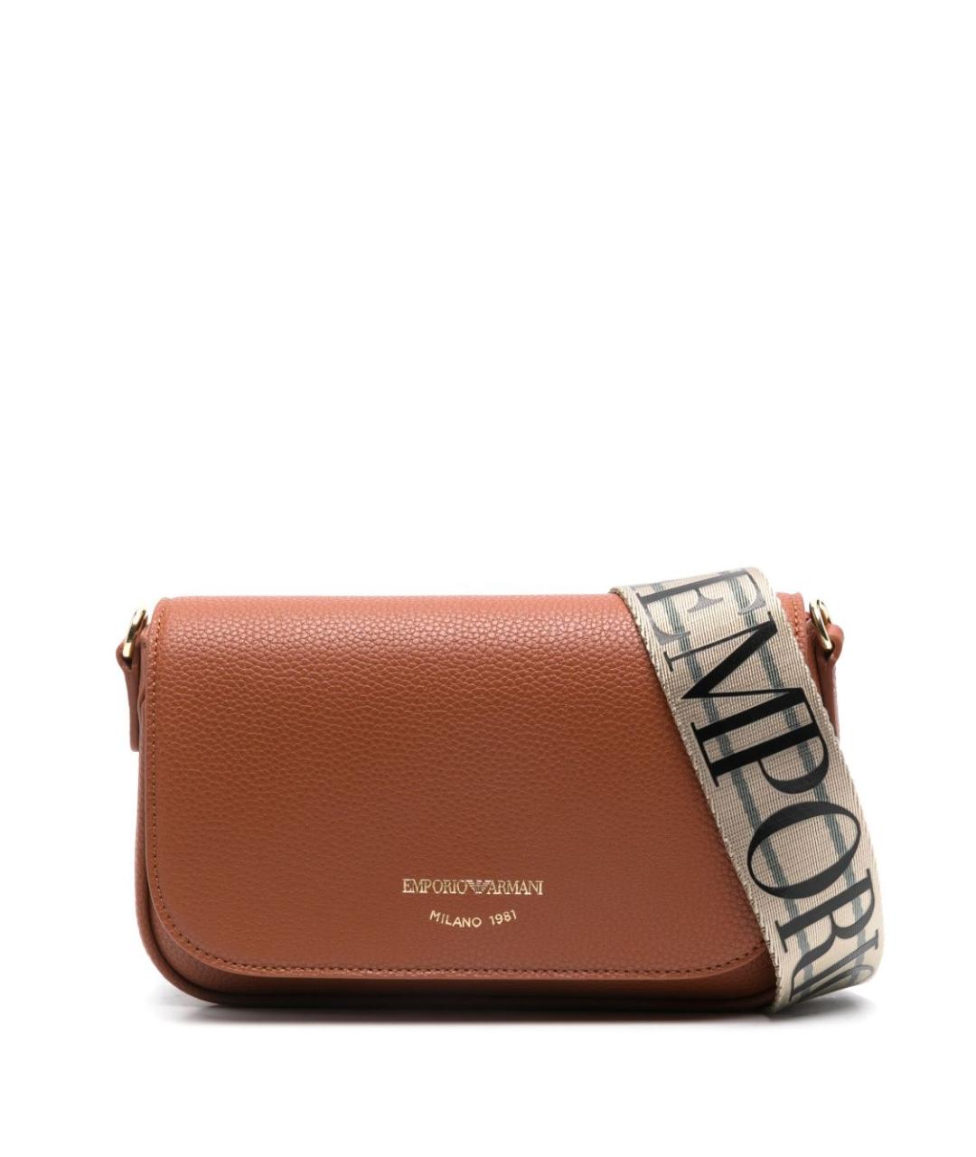 EMPORIO ARMANI Коричневая сумка через плечо, фото 1
