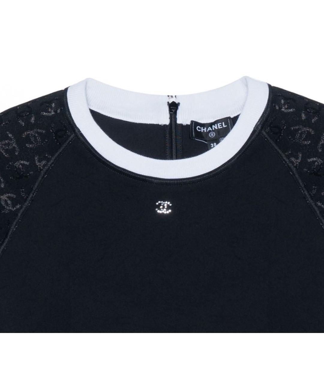 CHANEL Черная футболка, фото 4