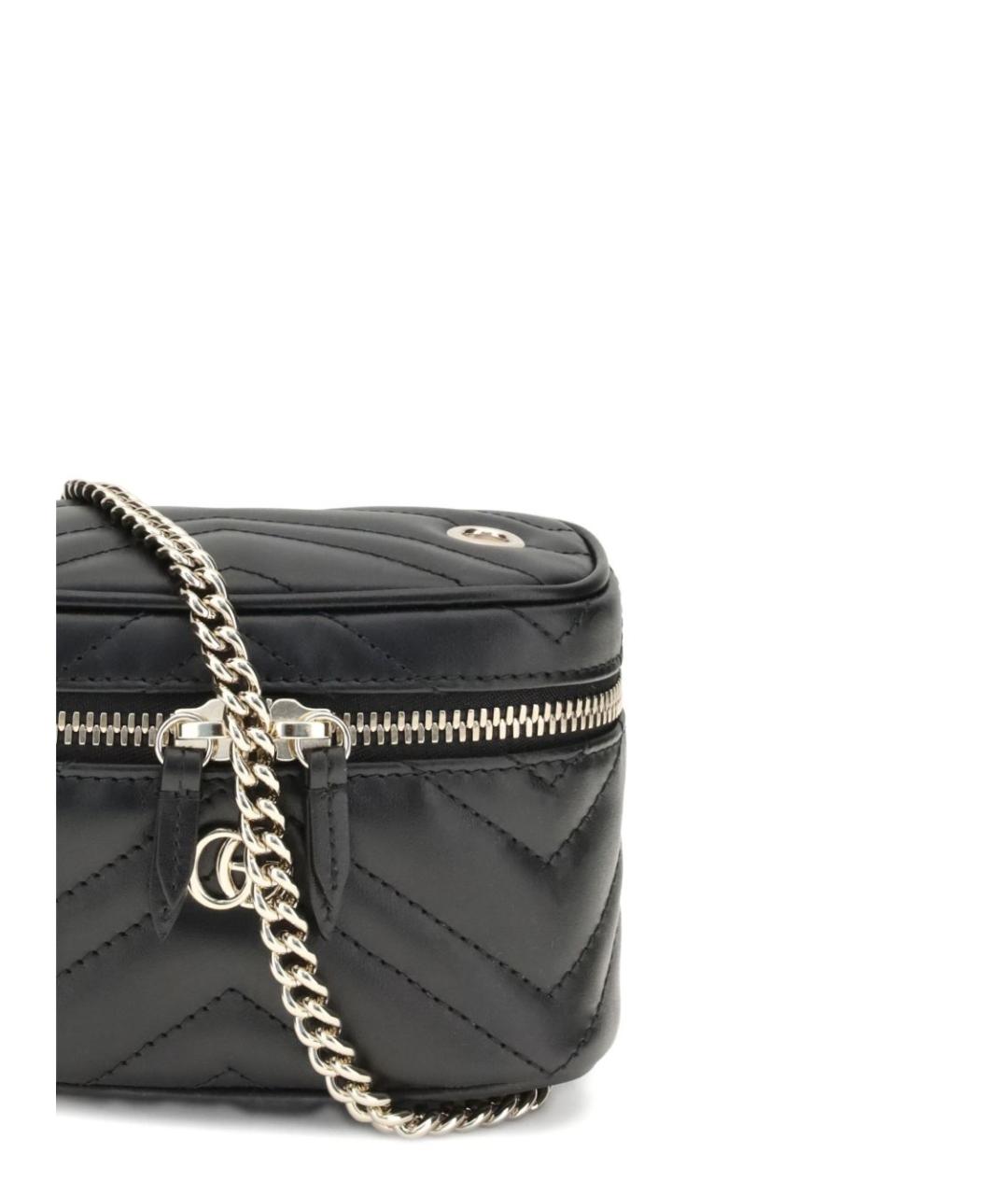 GUCCI Черная кожаная сумка через плечо, фото 3