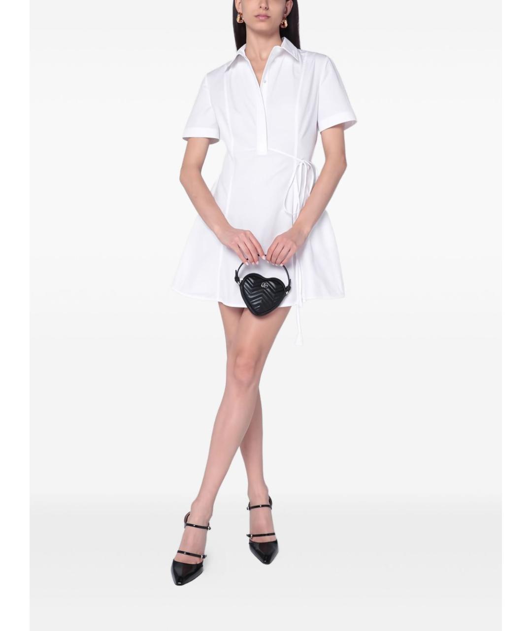 GUCCI Черная кожаная сумка с короткими ручками, фото 5