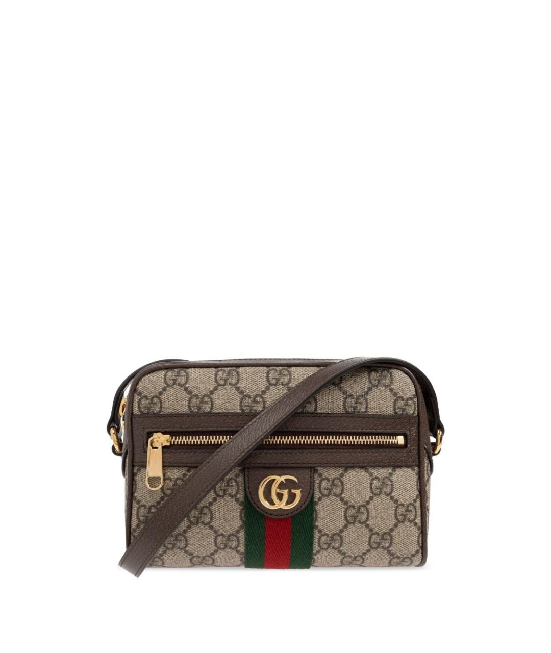 GUCCI Коричневая сумка через плечо, фото 1