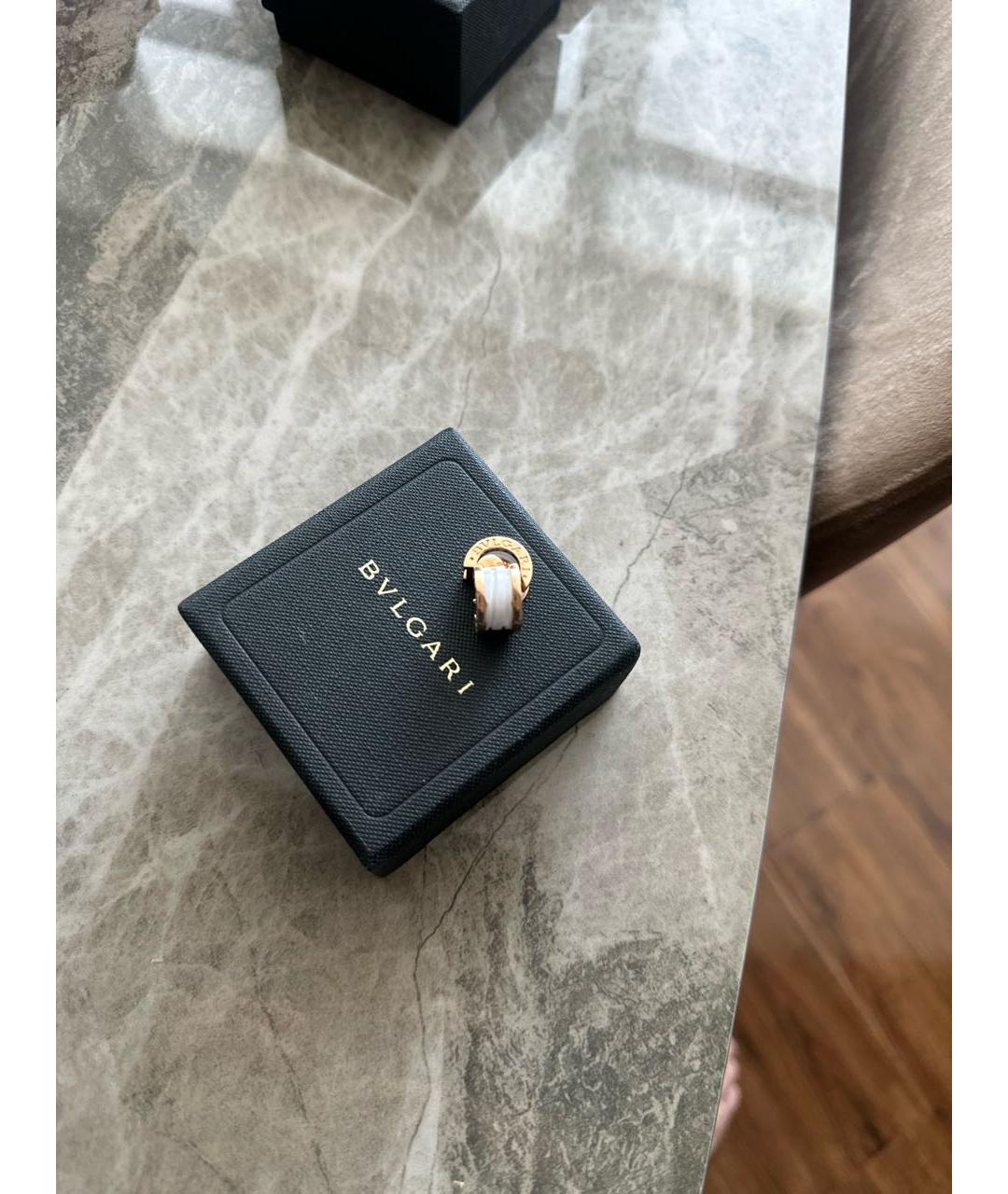 BVLGARI Розовые керамические серьги, фото 4