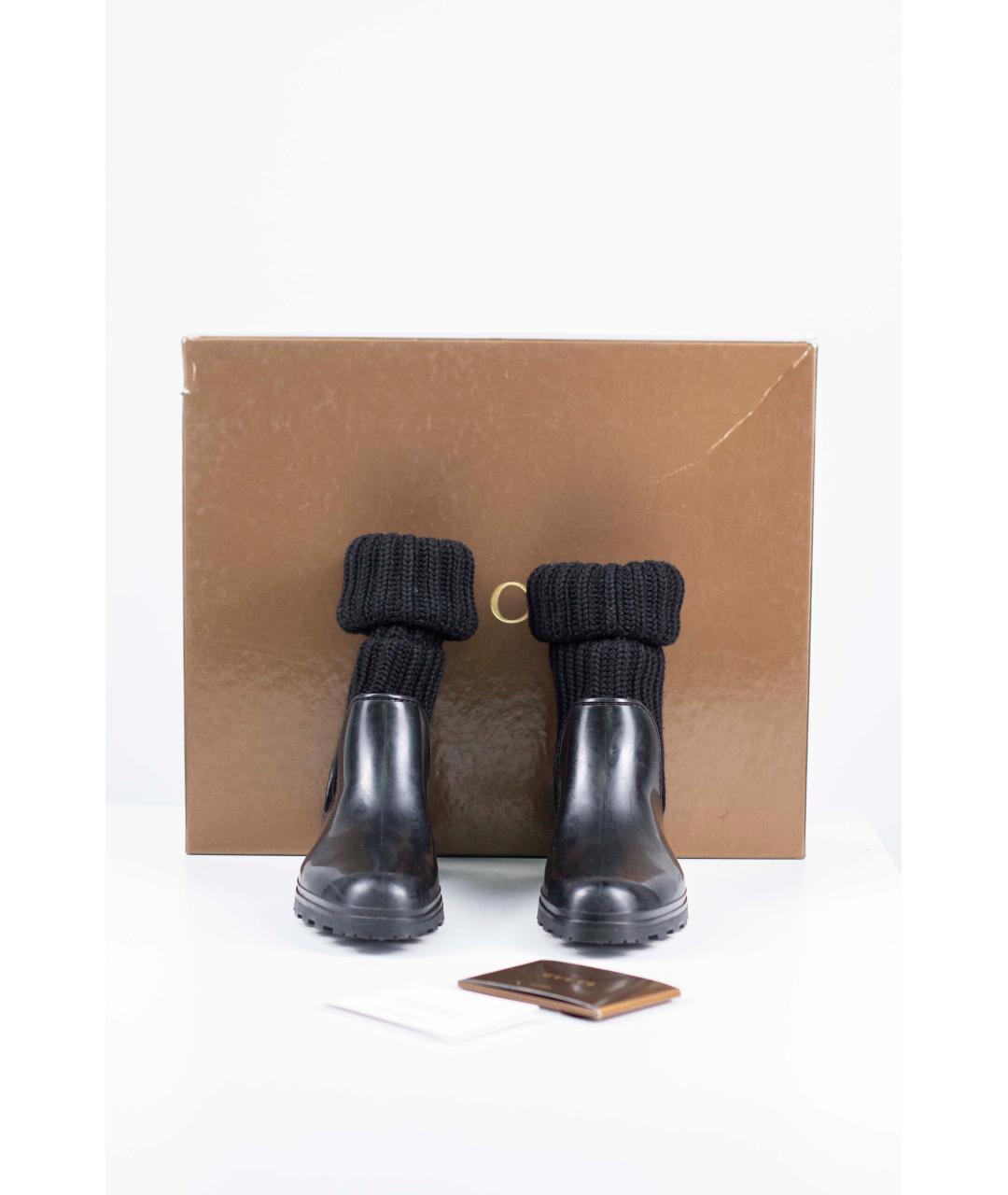 GUCCI Черные резиновые сапоги, фото 8
