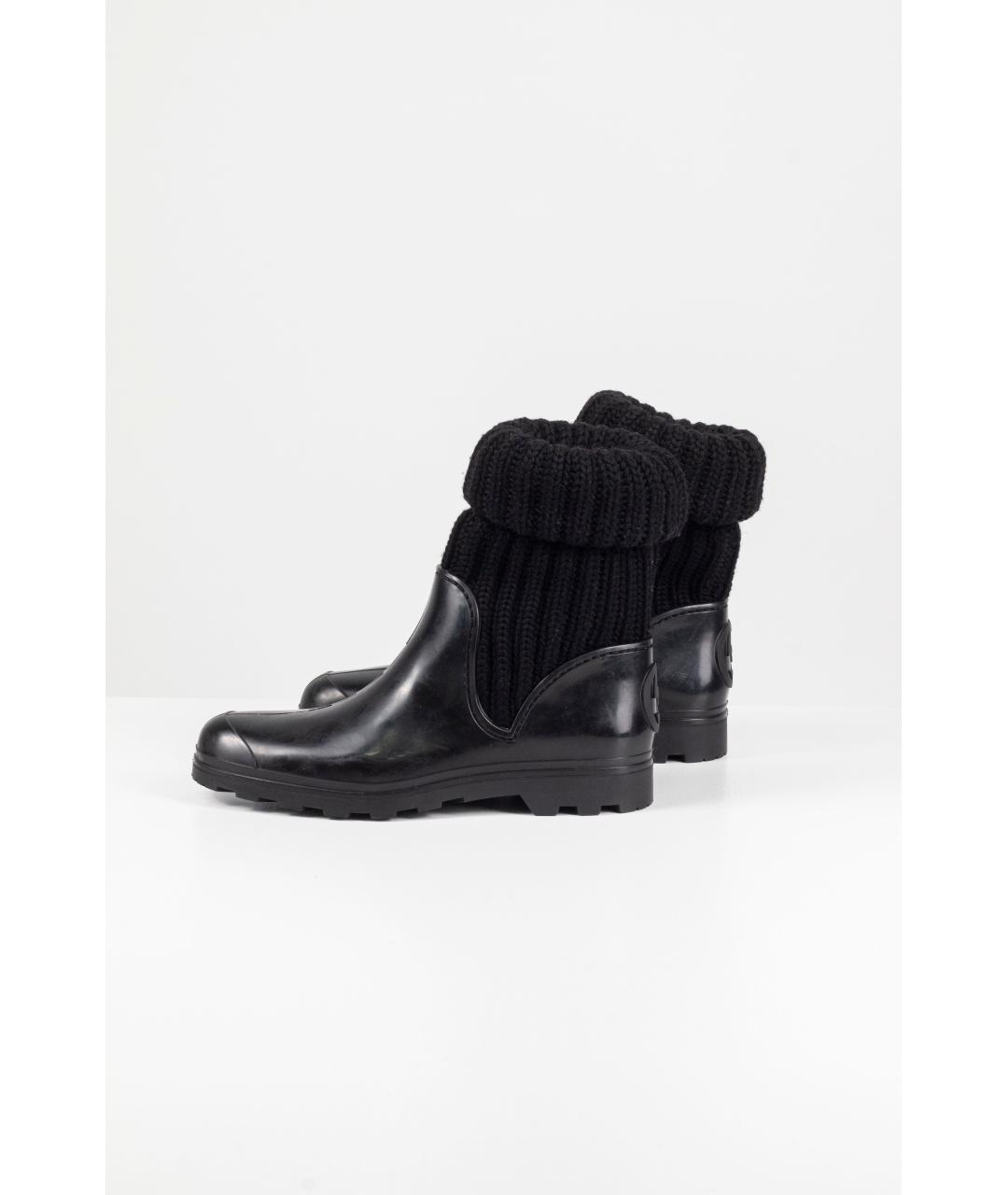 GUCCI Черные резиновые сапоги, фото 4