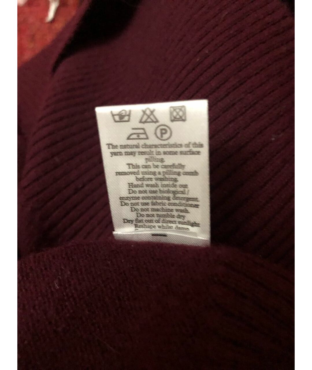 N.PEAL Бордовый кашемировый джемпер / свитер, фото 6