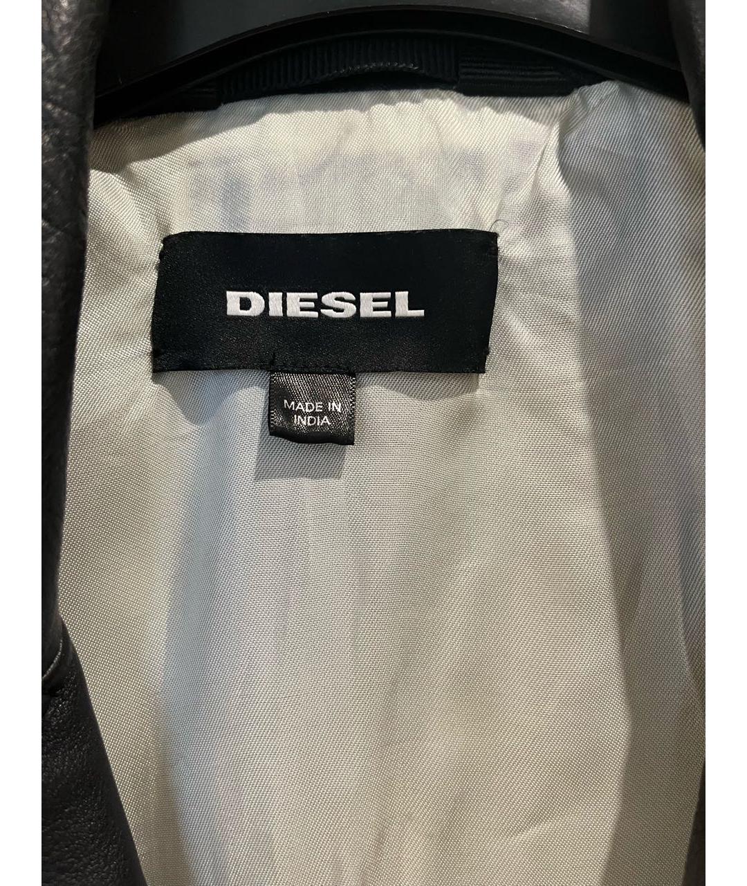 DIESEL Черная кожаная куртка, фото 4