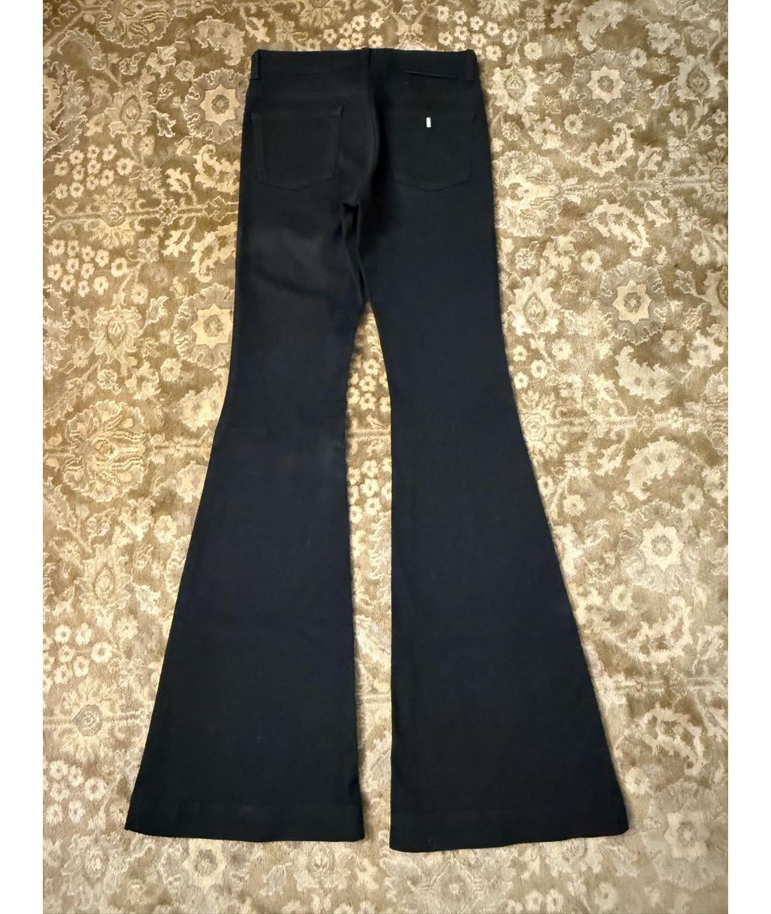 STELLA MCCARTNEY Черные хлопко-эластановые джинсы клеш, фото 2