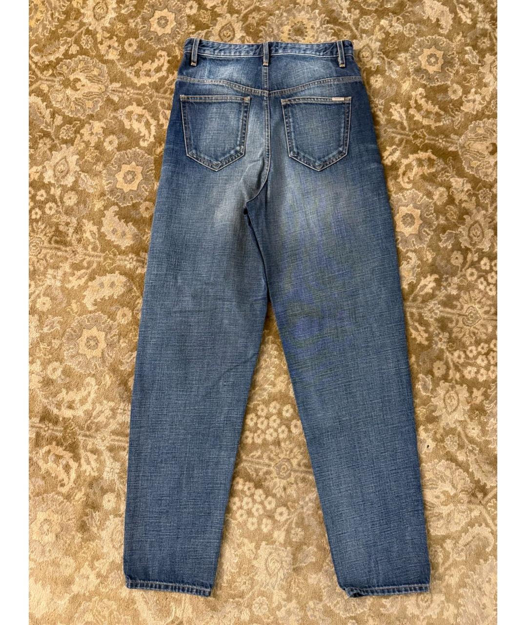ISABEL MARANT ETOILE Синие хлопковые прямые джинсы, фото 2