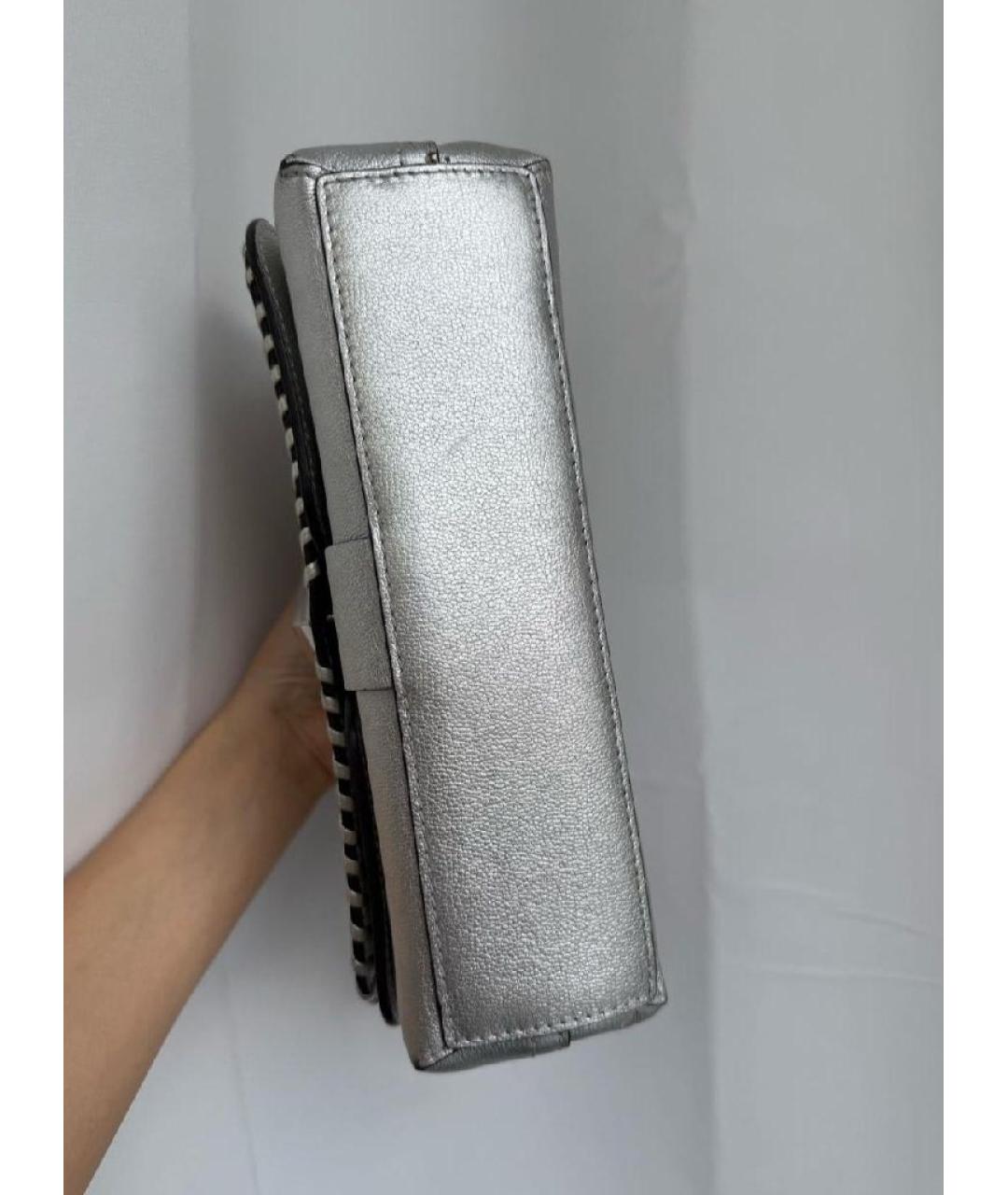 LOUIS VUITTON Серебряная кожаная сумка через плечо, фото 5