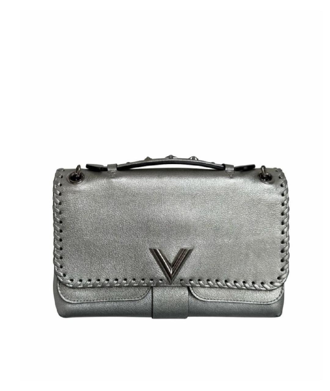 LOUIS VUITTON Серебряная кожаная сумка через плечо, фото 1
