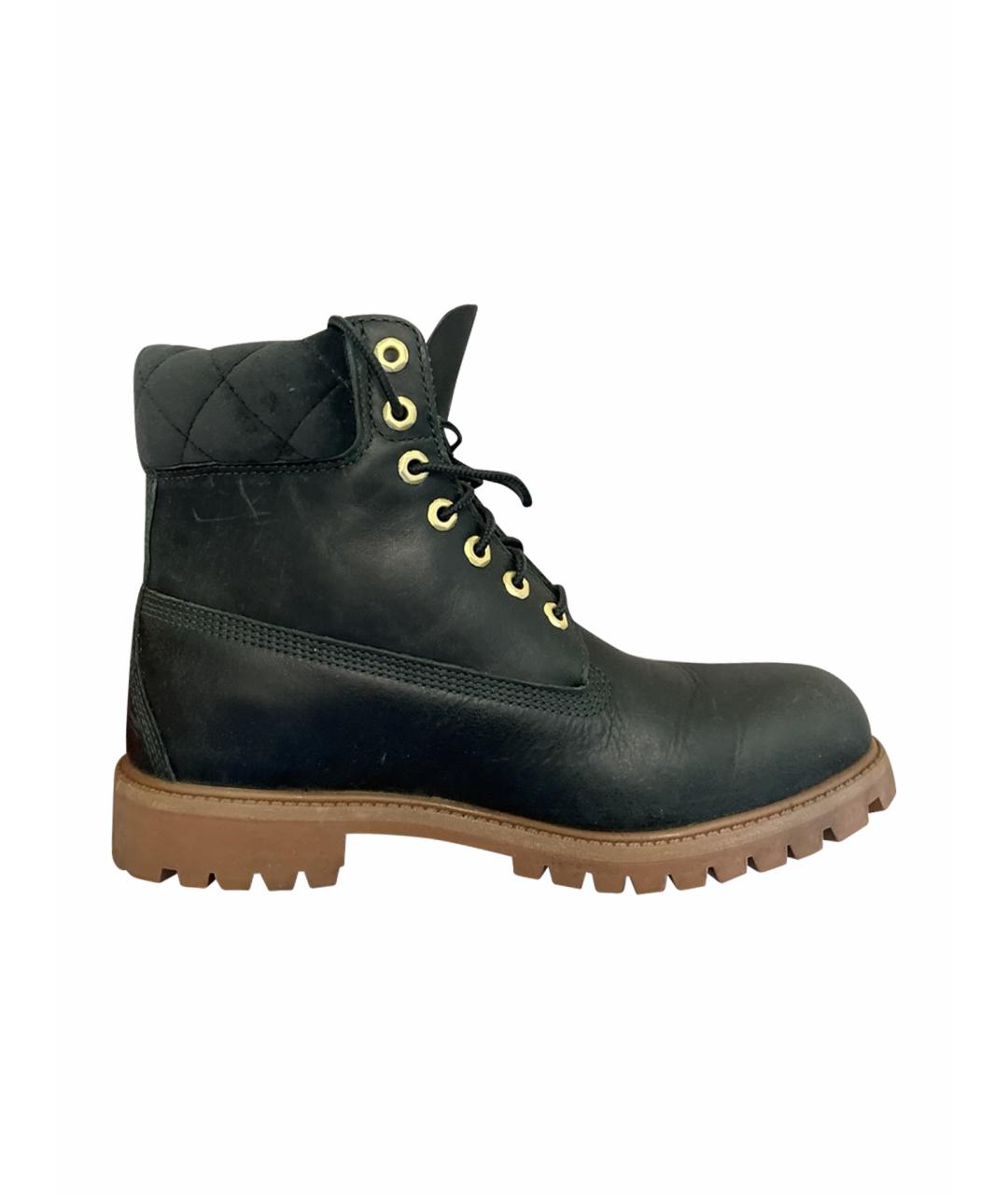 TIMBERLAND Зеленые кожаные низкие ботинки, фото 1