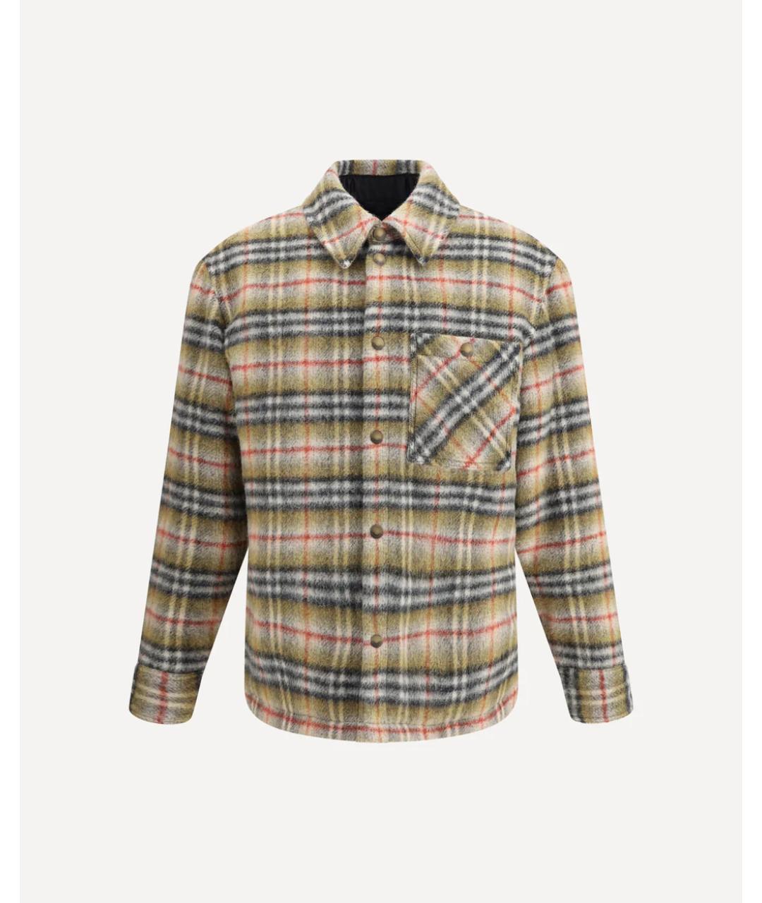 BURBERRY Бежевая полиэстеровая куртка, фото 5