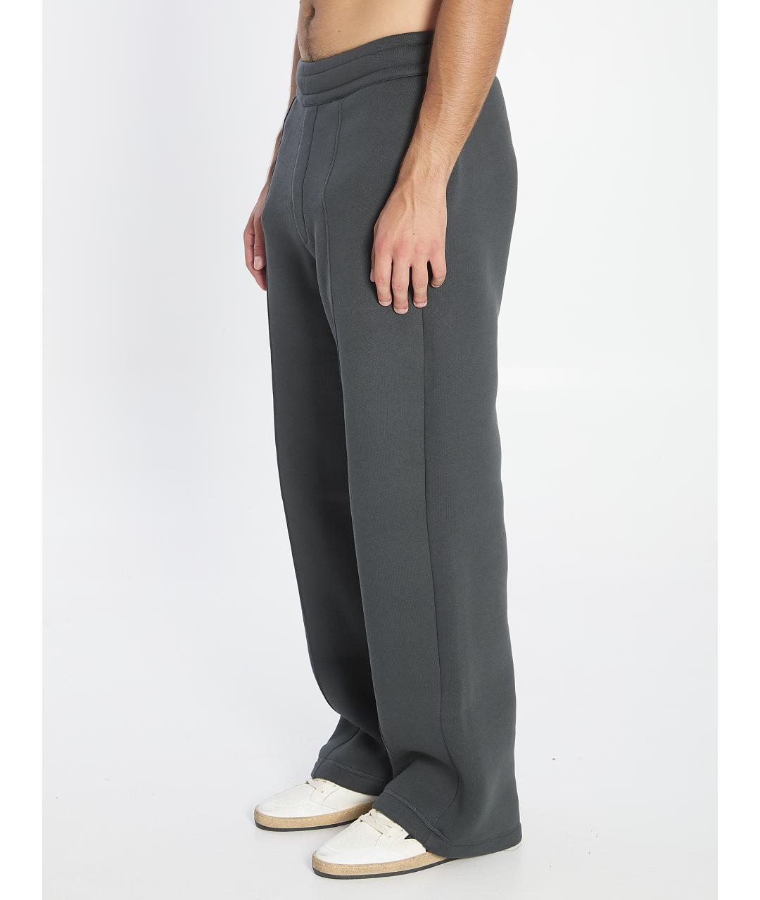 Ami Paris Серые хлопковые повседневные брюки, фото 3