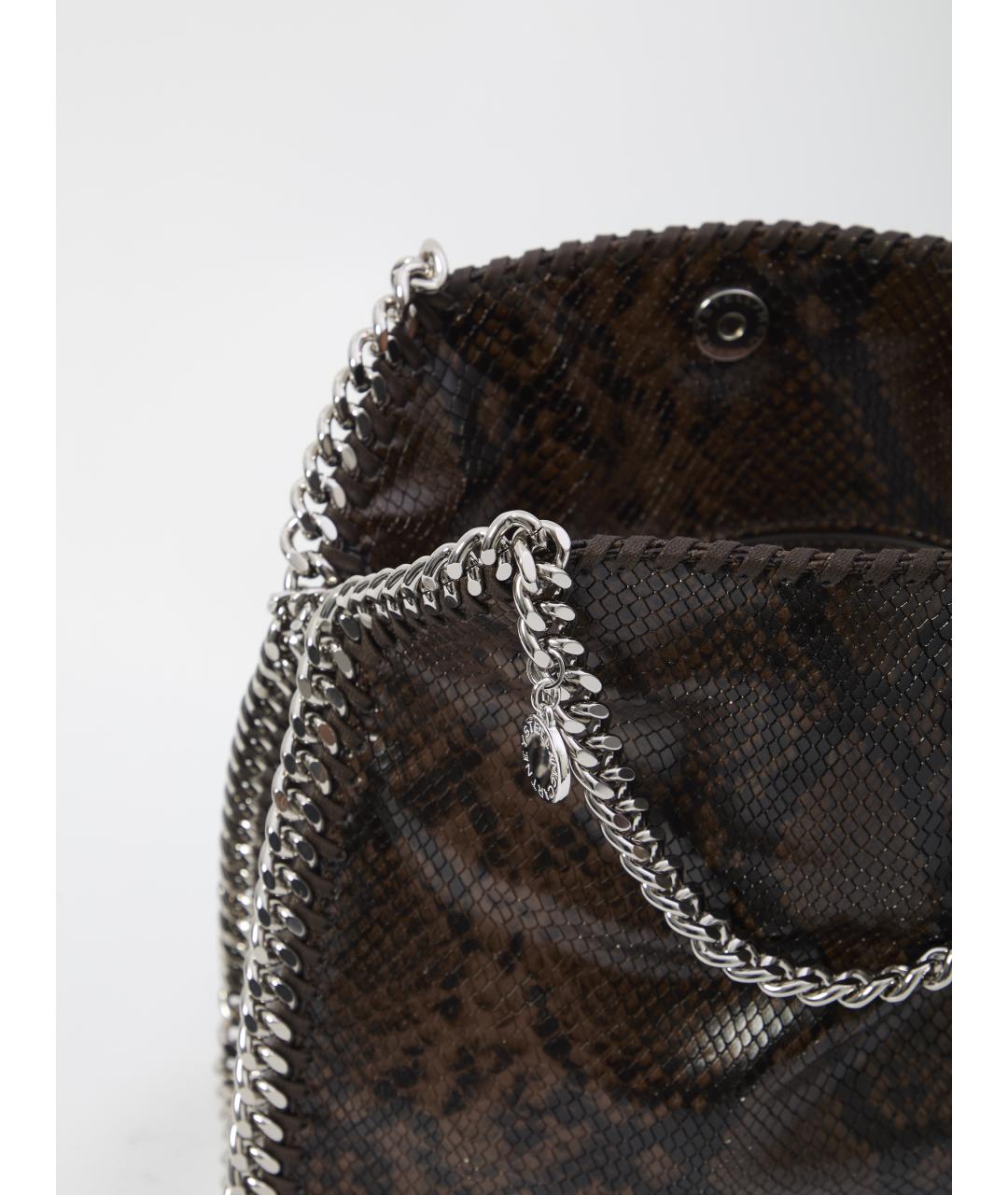 STELLA MCCARTNEY Коричневая сумка тоут из искусственной кожи, фото 4