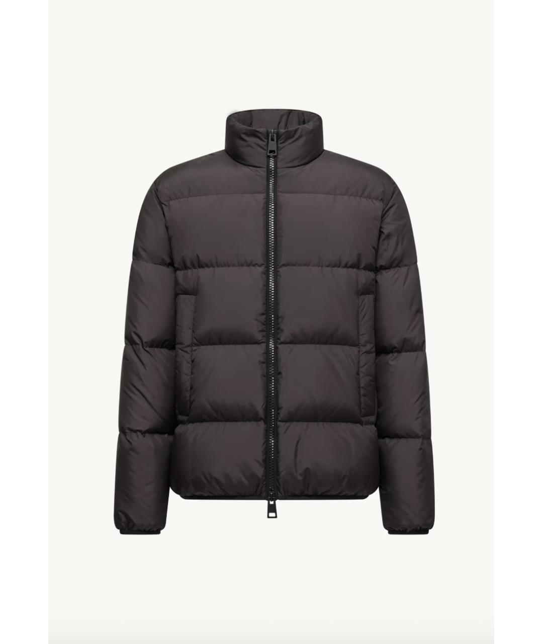 MONCLER Коричневый полиэстеровый пуховик, фото 6
