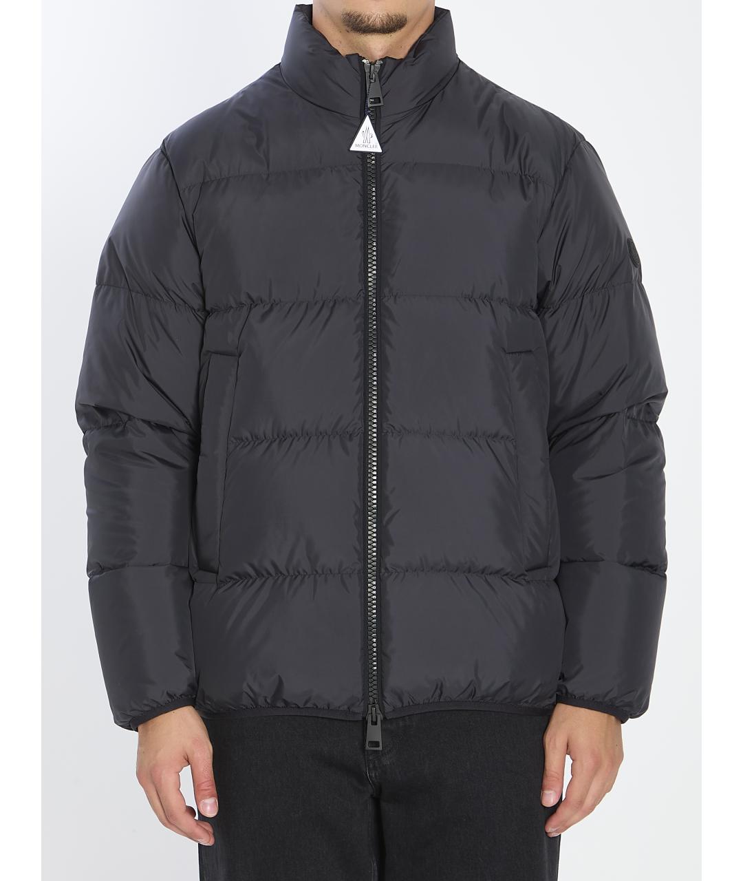 MONCLER Черный полиэстеровый пуховик, фото 2