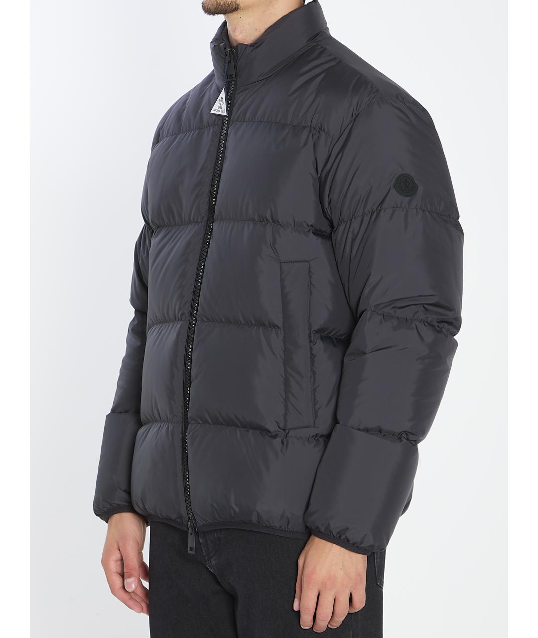MONCLER Черный полиэстеровый пуховик, фото 3