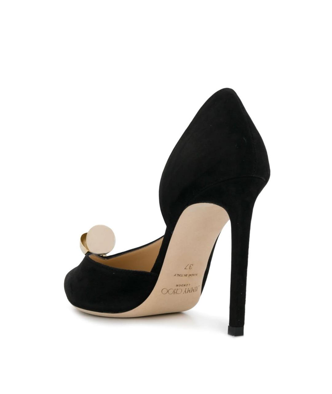 JIMMY CHOO Черные замшевые туфли, фото 5