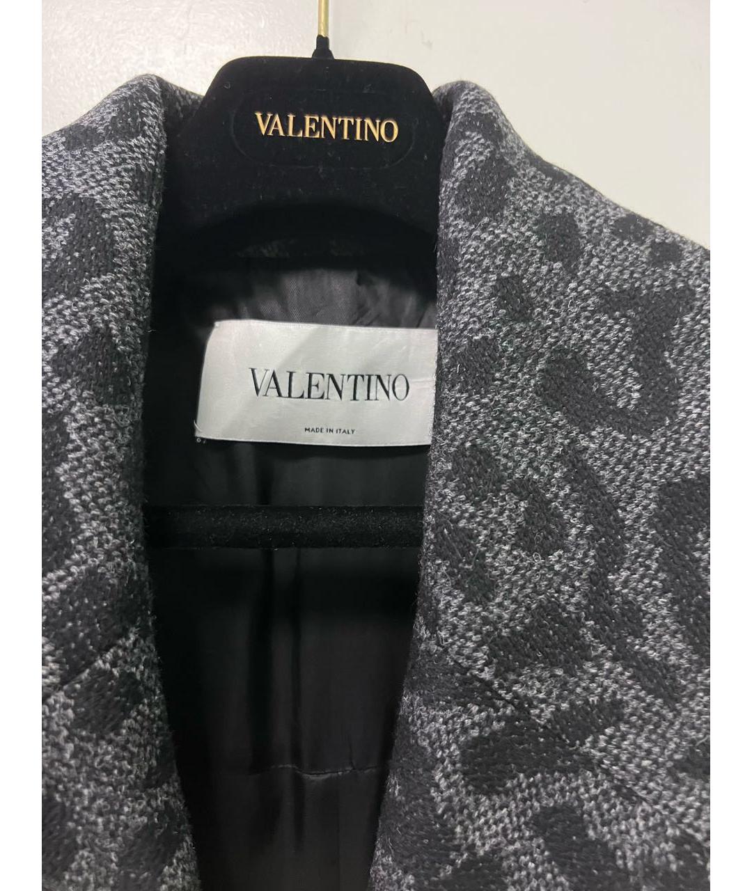 VALENTINO Черное шерстяное пальто, фото 5
