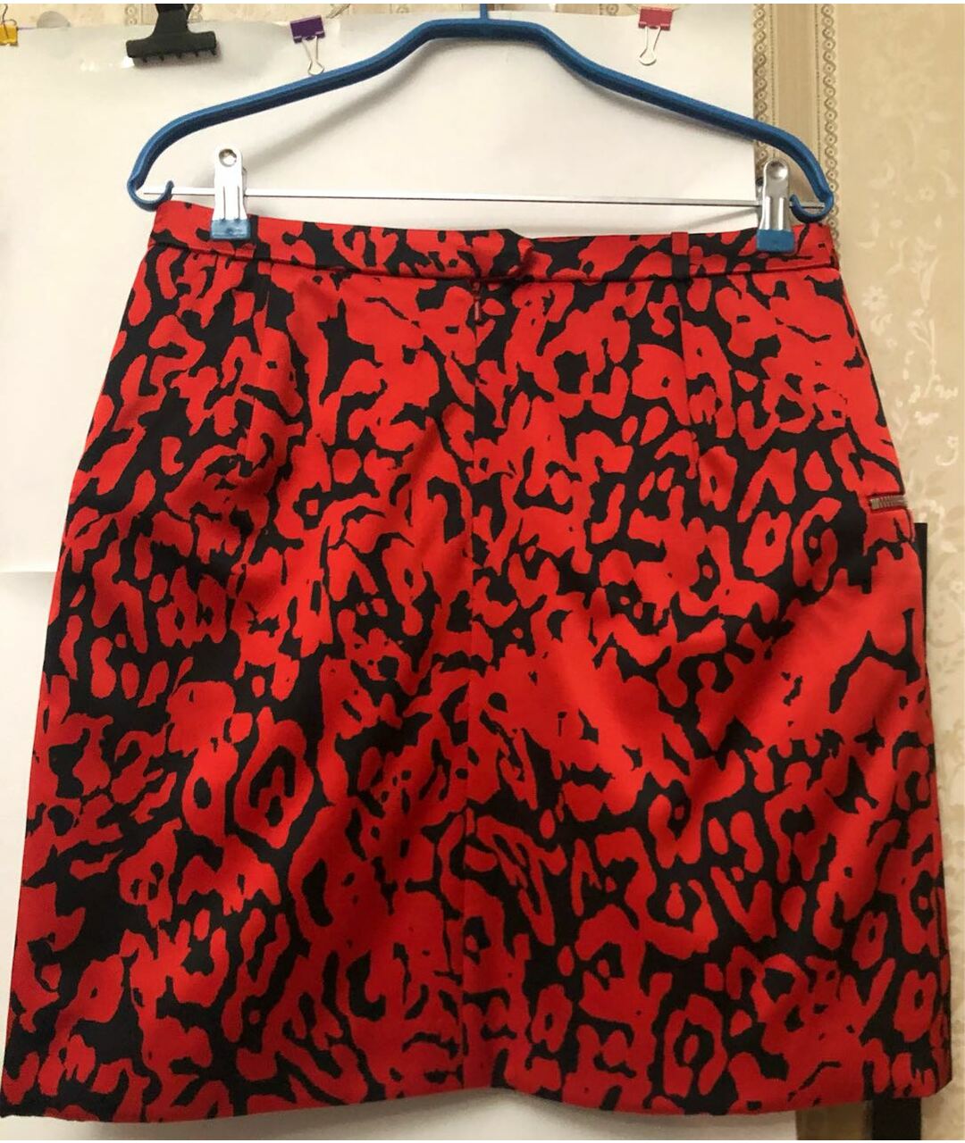 PREEN BY THORNTON BREGAZZI Красная полиэстеровая юбка мини, фото 2