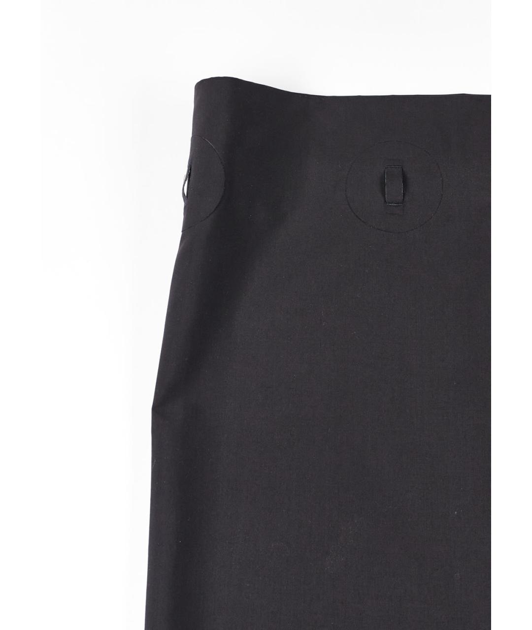 JIL SANDER Черная полиэстеровая юбка миди, фото 5