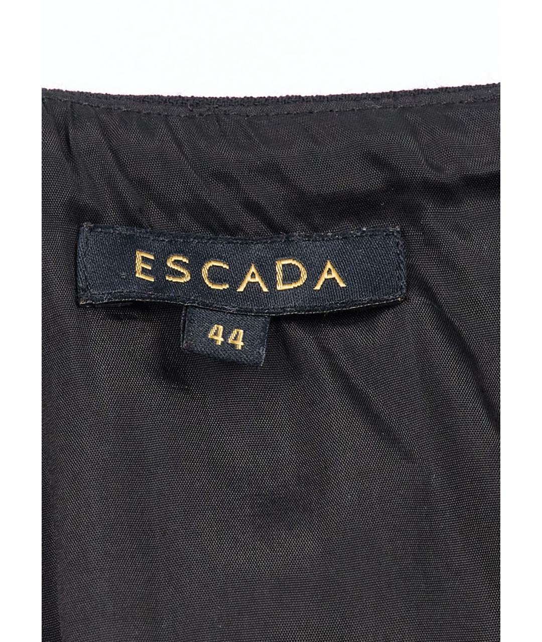 ESCADA Черная шерстяная юбка миди, фото 3