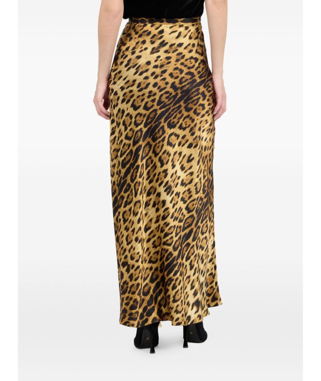 ROBERTO CAVALLI Мульти шелковая юбка макси, фото 5