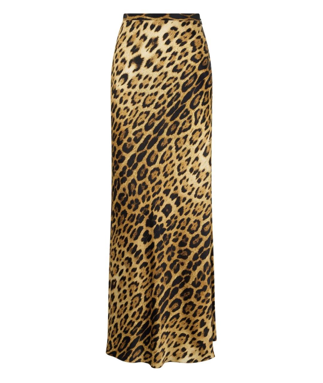 ROBERTO CAVALLI Мульти шелковая юбка макси, фото 1