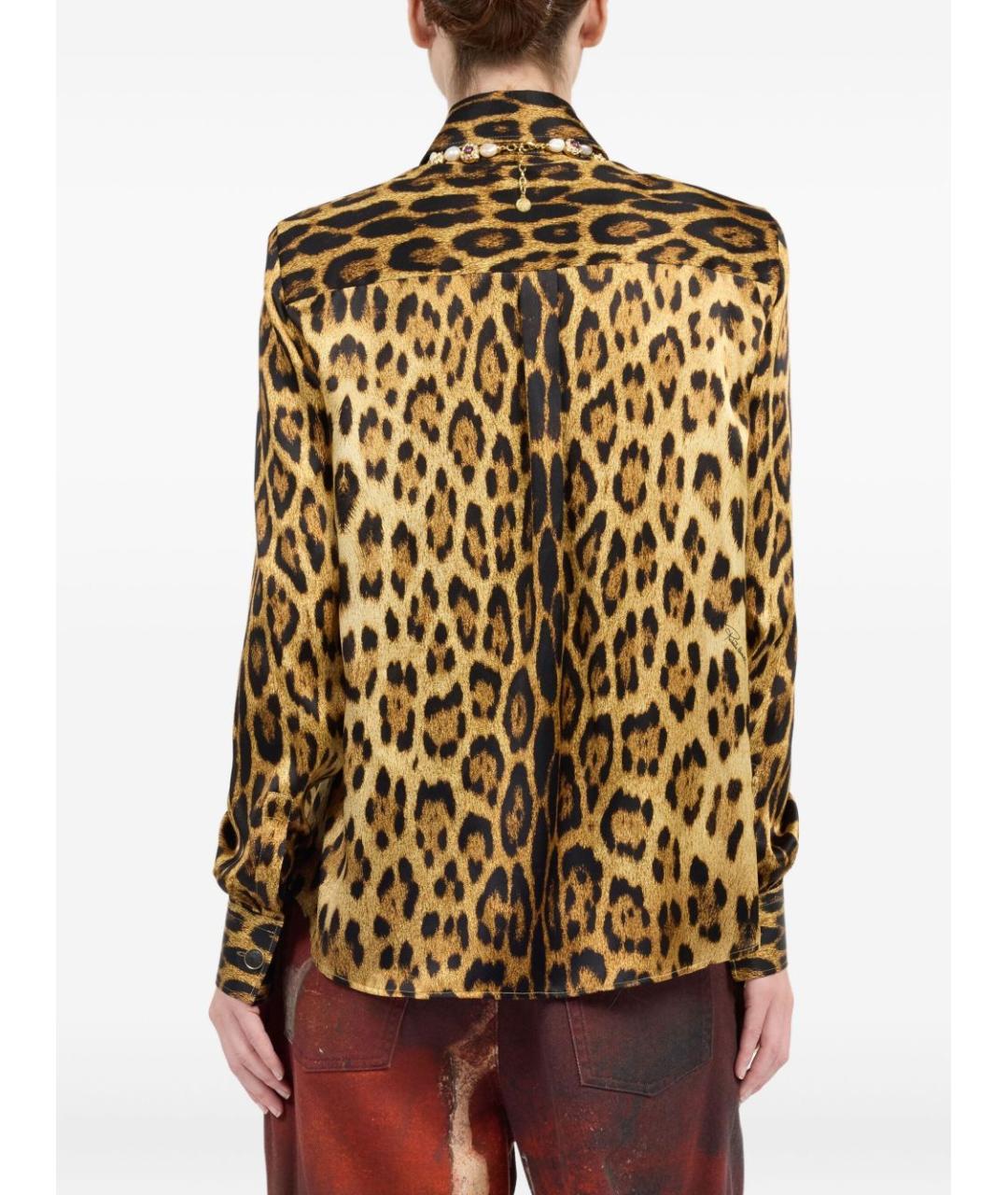 ROBERTO CAVALLI Мульти шелковая рубашка, фото 2