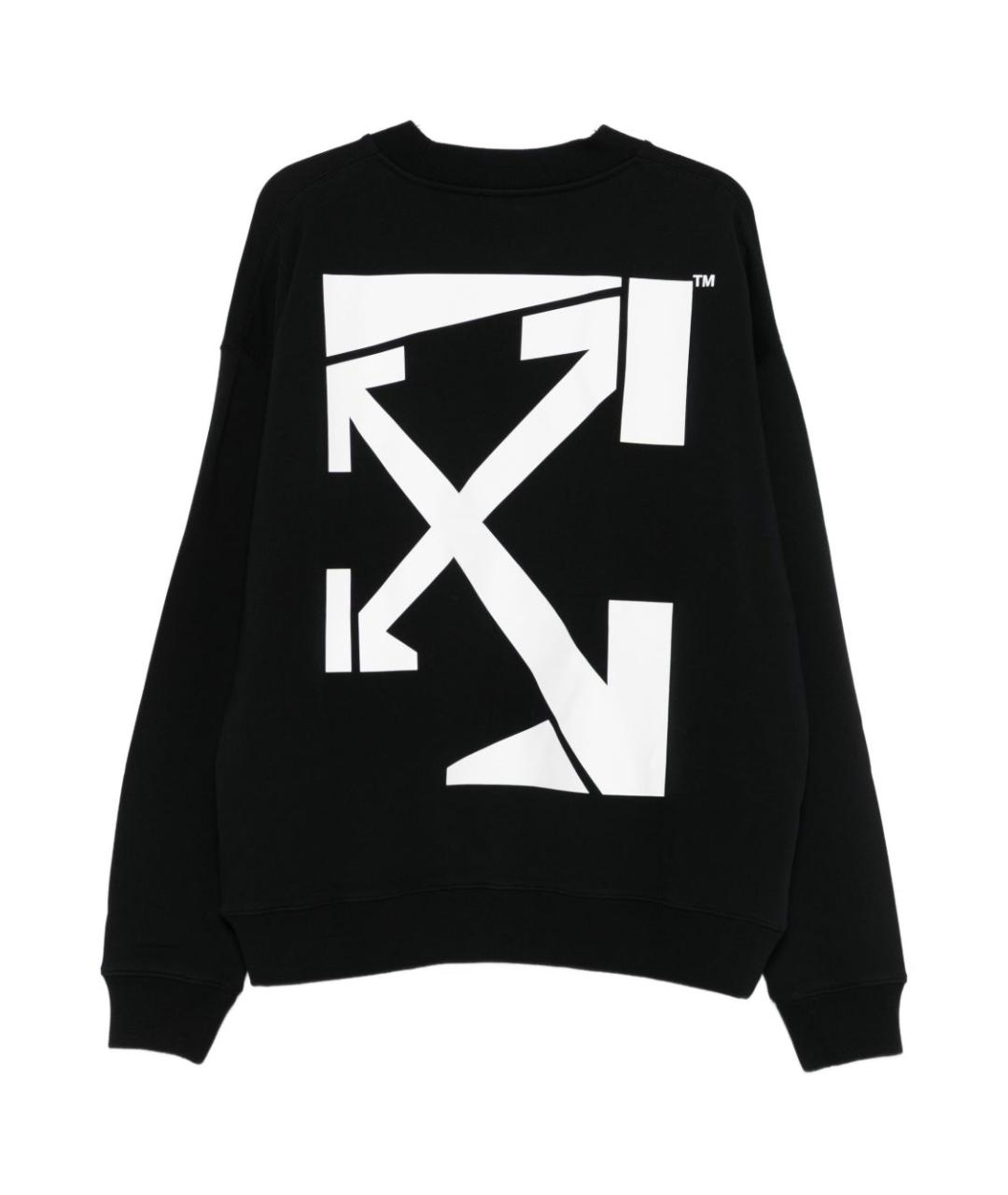 OFF-WHITE Черный хлопковый джемпер / свитер, фото 3